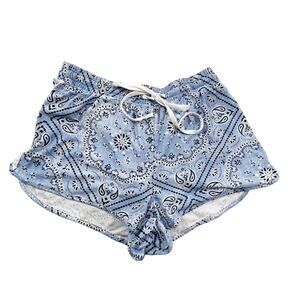 Vintage One Step Up Size XL Printed Poly/Spandex Shorts
